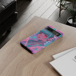 Neon Cyber Geisha phone case | Tough Case