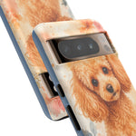 Miniature Poodle Whimsical Watercolor Art Tough Phone Case
