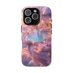 Floating Pool Deck Phone Case, Pastel Cloud 3D Render Cover