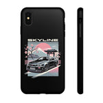 R34 Skyline GT-R Sakura Mountain JDM Tough Phone Case Gift