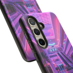 Empty Mall Escalator Vaporwave Art Tough Phone Case