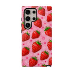 Retro Strawberry Y2K Art Tough Phone Case