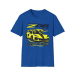2023 Z06 3LZ Vette Graphic T-Shirt — Yellow Sports Car Tee for Corvette Fans