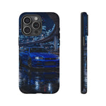 Skyline GT-R R34 Bayside Blue Tokyo Night Art Tough Phone Case