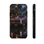 67 GTO Phone Case Purple, Rainy City Night Muscle Car Tough Cover