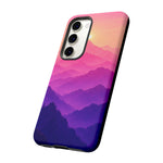 Pastel Mountain Haze Vaporwave Art Tough Phone Case