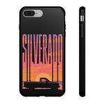 Silverado sunset truck Phone Case | Retro pickup silhouette