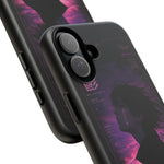 Melancholy Data Poster Phone Case, Glitch Anime Sky Tough Cover