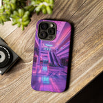 Empty Mall Escalator Vaporwave Art Tough Phone Case