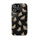 Vintage Ghost Pattern phone case | Halloween spooky stars design