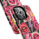 Pop Art Lips and Lightning Bolt Phone Case