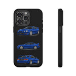 Tough Phone Case - Blue Celica GT-Four JDM Rally Car Multi View Art