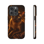 Burmese Golden Sable Portrait Art Tough Phone Case