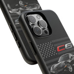 Black C6 Phone Case American Sports Car Tough Cover Gift
