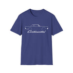1961 Continental Classic Car T-Shirt Line Art Silhouette Emblem Car Fan Gift