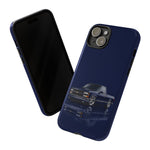 Navy Blue Chevy OBS Truck Phone Case, Classic Cover