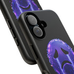 Glitch Sad Face Phone Case, Anime Melt Static Tough Cover