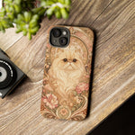 Persian Cat Floral Art Nouveau Tough Phone Case