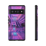 Empty Mall Escalator Vaporwave Art Tough Phone Case