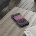 Sunset Skyline GT-R R32 phone case | car reflection, purple dusk