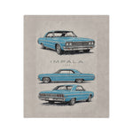 1964 Chevy Impala Illustration  Microfiber Blanket | Classic Car Throw