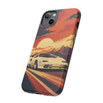 Retro Sunset Countach phone case | Sports car tough cover