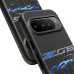 Blue C7 Z06 Sports Car Tough Phone Case Track Style Cover Gift