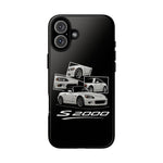 White S2000 Roadster Collage JDM Tough Phone Case Cover Gift