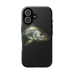 Snook Fishing Phone Case, Saltwater Portrait Black Cover, Gift