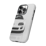 White MK4 Supra Phone Case, Retro 90s JDM Tough Cover for Car Enthusiasts