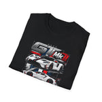 2020 Ford GT Mk II Racing T-Shirt — Stacked Sports Cars Graphic Tee