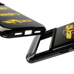 C8 Phone Case Yellow, Three-View Vector Cover, Gift for Vette Drivers