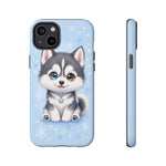 Siberian Husky Kawaii Ice Chibi Pet Dog Art Tough Phone Case
