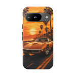 Orange Corvette C3 Stingray Sunset Palms Phone Case