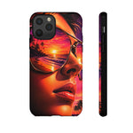Sunset Reflection Sunglasses Retrowave 80s phone case