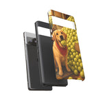 Golden Retriever with Tennis Ball phone case | Cute Dog Art, Tennis Ball Pile