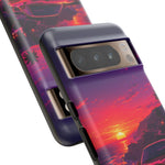 FD RX-7 Retro Sunset Sports Car Tough Case | Neon Vaporwave Beach Drive