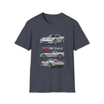 Silver 2007 C6 Z06 Illustration T-Shirt | Sports Car Trio