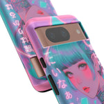 Neon Cyber Geisha phone case | Tough Case
