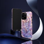 Cherub Cloud Throne Phone Case, Pastel Marble 3D Render Cover