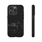 Black Classic C10 Truck Phone Case | Vintage Pickup Reflection, Minimal Auto Design