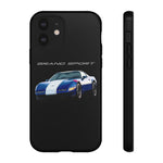 1996 C4 Grand Sport Phone Case | Blue White Sports Car Design