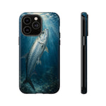 Painterly Marine Art Phone Case, Tarpon Surface Light Cover