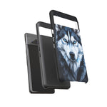 Siberian Husky Geometric Diamond Art Tough Phone Case