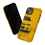 Yellow Skyline Phone Case, R34 GTR 90s JDM Legend Tough Cover for Men Gift