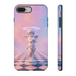 Praying Cherub Statue halo Vaporwave Aesthetic phone case
