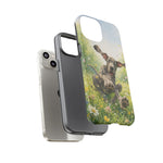 Playful Dog in Meadow Great Dane phone case | Puppy Art Tough Cover