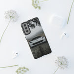 C7 Z06 Corvette Phone Case, White Foggy Country Road Cover