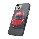 Red C8 Z06 Track Wing Tough Phone Case Cover Gift Art