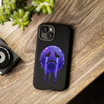 Glitch Sad Face Phone Case, Anime Melt Static Tough Cover